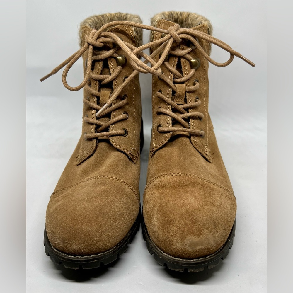 Women’s Bjordnal Phoebe Brown Leather Lace-up Boots. Size 9.5 - Picture 2 of 8